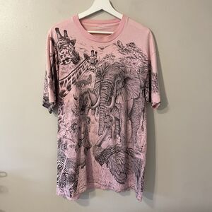 Vintage Single Stitch Sea World Tshirt Animals Safari Oversized